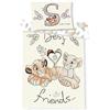Disney Il Re Leone Simba Nala - Parure da letto per bambini, 100 x 135 cm, federa 40 x 60 cm, copripiumino 100% cotone