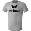 Erima Promo T-Shirt (2082504) Unisex - Bambini e Ragazzi, Grigio Melange, 140