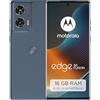 Motorola Moto Edge50 Fusion Smartphone (display FHD+ pOLED da 6,7, fotocamera da 50 MP, 8/256 GB, 5000 mAh, con caricatore da 68 W, Android 14) Forest Blue, con custodia protettiva e supporto per