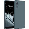 kwmobile Custodia Compatibile con Huawei P20 Pro Cover - Back Case per Smartphone in Silicone TPU - Protezione Gommata - ardesia scuro