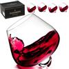 FAHIMEH Bicchieri Rum, Cristallo Rotanti Senza Stelo Set da 4pc 200ml
