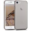 kwmobile Cover Compatibile con Apple iPhone SE (2020/2022) / 8/7 - Custodia Morbida in Silicone TPU - Crystal Case Custodia Flessibile - nero/trasparente