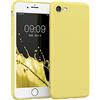 kwmobile Custodia Compatibile con Apple iPhone SE (2020/2022) / 8/7 Cover - Back Case per Smartphone in Silicone TPU - Protezione Gommata - giallo matt