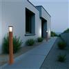 Paletto Solare 80cm in Acciaio Corten con Sensore Movimento e Picchetto Colore Bianco Naturale 4.000K