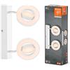 LEDVANCE DECOR SPOT SATURN, 21W, 610lm, bianco, faretto, teste orientabili, versatile, faretto per interni, regolazione della temperatura del colore a 3 stadi, alloggiamento di alta qualità