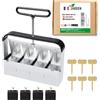 Jarden® Pressa Professionale per Terreno - Zolle quadrate da 4 x 5 cm - Attrezzo da Giardinaggio in Acciaio Inox per piantare Semi, piantine e talee