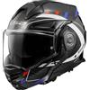 LS2, Casco Moto Modulare ADVANT X CARBON FUTURE Gloss White Blue Red, XXL