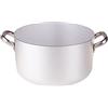 Baldassare Agnelli Pentole Agnelli ALMA10440 Casseruola Alta con Maniglie, Alluminio, Argento, 40 cm