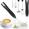 YYAQZD Montalatte Elettrico Cappuccino, Frullino Elettrico USB Ricaricabile Schiumatore Latte, Elettrico Schiuma Latte 3 Velocità Regolabile per Cappuccino, Matcha, Caffè Schiumoso, Latte (Nero)