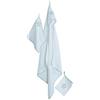 roba Set Asciugamani 3 Pezzi Little Stars - Panno Spugna - Asciugamano con Cappuccio - Asciugamano 30 x 30 cm - Salvietta 16 x 20 cm - Motivo con Stelline - Bianco
