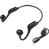 EXTRWORY Cuffie a conduzione ossea, wireless, compatibili con Bluetooth 5.2, auricolari aperti impermeabili per corsa, ciclismo, palestra, sport, scheda TF (nero)