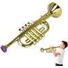 Generic Tromba per bambini - Tromba giocattolo per bambini, strumento musicale per principianti |. Tromba a 4 note per bambini piccoli, giocattoli per l'educazione musicale, giocattoli stimolanti per supporta