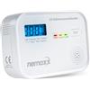 NEMAXX® CM18 Rilevatore di Monossido di Carbonio/Allarme CO con Display LCD - 85 dB, Sensore Elettrochimico, EN 50291-1:2018, Pulsante Test, 3× Batterie AA LR6, Durata del Prodotto 10 Anni - Set da 1