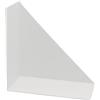 KalaMitica - Mensola Magnetica Triangolare in Acciaio, Complemento d'Arredo Modulare per Pareti Magnetiche - Bianco Ruvido - 25 x 25 x 12,5 cm