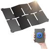 BigBlue [Formato Tascabile] BigBlue Mini Caricabatterie Solare Portatile da 25W, Pannello Solare Pieghevole con USB-A e USB-C, Impermeabile IP68 per Esterni, Compatibile con Cellulari, Tablet, Power Bank ecc