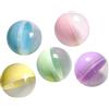 Toyhood 50 Pezzi Piccole Capsule Rotonde, Vuote Chiare, Capsule Colorate Contorte, Palline Rotonde, Macchine Automatiche di Gomma Da Masticare Capsule Prezzo Contenitore Riempitivo Palla Sorpresa per Festa