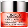 Clinique All About Eyes Rich Contorno Occhi Anti Borse Occhiaie E Piccole Rughe 15ml