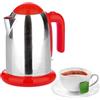 KASANOVA Bollitore K Line rosso da 2200W - in acciaio inox, design Luca rosso