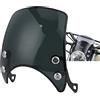 Hapivida Parabrezza e deflettori per moto Retrò, Cupolino per Parabrezza Spoiler, Deflettore per Parabrezza compatibile con 5-7 Pollici Fari Rotondi