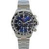 Lorenz Chrono 26175EE Cronografo da uomo al quarzo in acciaio inox sub 100 metri