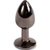 SecretPlay,Sex Toys Plug Anale Secret Play - Metallo Scuro 7 Cm