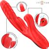Fun,Intense,Toys Vibratore Rabbit Karol Rosso con Succhia Clitoride
