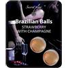 Cosmetici,SecretPlay Secretplay Set Brazilian Balls Fragola-Champagne