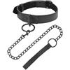Bondage,Darkness Darkness Collare Bondage Sottile E Guinzaglio - Completamente Nero