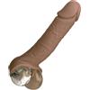 CalExotics Guaina Per Pene Pelle Marrone 22.25 Cm