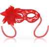 Masks,OhMama Maschera In Pizzo Con Fiore Ohmama - Rosso