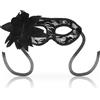 Masks,OhMama Maschera Veneziana Pizzo Nero Con Fiore