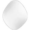 furn. Yard Specchio da parete a forma organica, grigio, 50 x 60 x 1,5 cm