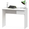 Avilia Scrivania Salvaspazio con Cassetto in Legno Bianco - Scrivania con Ampia Superficie per Lavoro e Studio - Scrivania per PC, Ufficio o Camera da Letto con Dimensioni 90x60x80cm