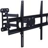 Link Staffa a Muro per Tv Fino a 40Kg da 37'' a 70'' Fino a Vesa 400x600 con 3 Snodi Orientamento Alto-Basso 5-10 Gradi Orientamento Laterale 45 Gradi