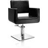 Xanitalia Pro Hair King Base Quadrata Poltrona Da Parrucchiere, Nera - 5470 Gr, nero