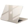 EooCoo Cover Compatibile con MacBook Air 13,6 Pollici M2 M3 M4 M5 A2681 A3113 A3240, 2026 2025 2024 2022, Plastica Rigide Protezione Custodia Mac 13 Superficie Liscia Trasparente - Cristallo Galassia