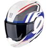 Scorpion casco modulare Exo-Tech Evo Furio - Bianco Rosso Blu