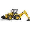 Bruder Caricatore - Escavatore eco JCB 5CX con Pala Caricatrice frontale e Pala Posteriore Veicolo Giocattolo Scala 1:16 per Bambini da 3+ Anni - 02454