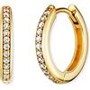 Engelsrufer Orecchini a cerchio da donna, in argento 925, 24 zirconi, 32023815, 16mm, Argento sterling, Zirconia cubica