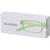 Bestmad Srl Occhiali da Lettura Glassio Cupertino Colore Verde Acido Gradazione +1,5 1 pz