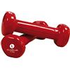 Sveltus-Set di 2 manubri da 500 g, Colore: Rosso
