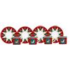 Bialetti Set di 4 Tazzine da Caffè con Piattino, Collezione Winter Wonderland, N