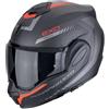 Scorpion casco modulare Exo-Tech Evo Carbon Cosy - Nero Opaco Rosso