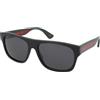 Gucci GG0341S 001 | Occhiali da Sole Graduati o Non Graduati | Prova Online | Unisex | Plastica | Quadrati | Nero | Adrialenti
