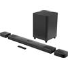 JBL BAR 9.1 True Wireless Surround, Soundbar Bluetooth con Subwoofer e Altoparlanti Wireless per TV e PC, Telecomando, Dolby Atmos, HDMI, Connessione Ottica, Ultra HD 4K Pass-through, 820 W, Nero