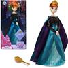 Disney Store Bambola Classica Ufficiale Regina Anna, Frozen 2, 29 cm, Include Spazzola Dorata con Dettagli modellati, Completamente posizionabile con Abito in Raso - per Bimbi dai 3 Anni in su