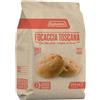 Nove Alpi AGLUTEN FOCACCIA TOSCANA 4 PEZZI DA 50 G NATURALMENTE PRIVO DI LATTOSIO