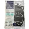Musk Mascherina Ffp2 Musk021 Black 10 Pezzi