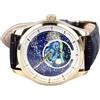 Ejoyous Orologio Al Quarzo da Uomo con Quadrante Cielo Stellato, Orologi da Uomo Quadrante con Fasi Lunari Cielo Stellato Impermeabile Alla Moda per l'attività Quotidiana