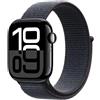 Apple Watch Series 10 Serie 10 GPS + Cellular 42mm Cassa in Alluminio color Jet Black con Sport Loop"